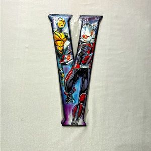 New Marvel Metal Letter V with Avengers Design NIP NOS Factory Sealed